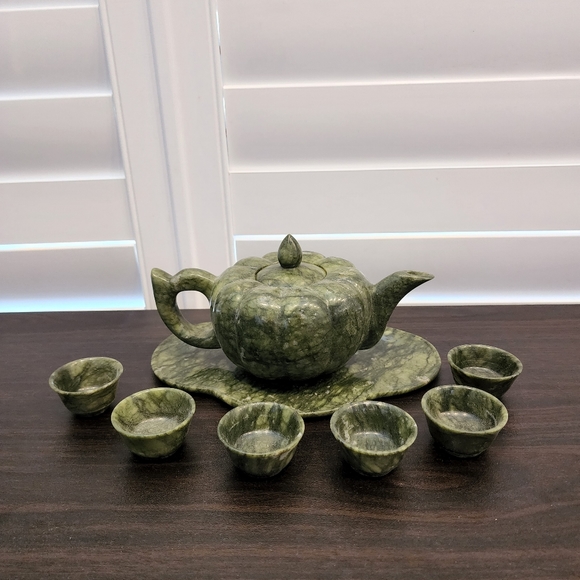 Art Jade Tea Set Poshmark